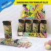 Sour chewy candy in bottle
