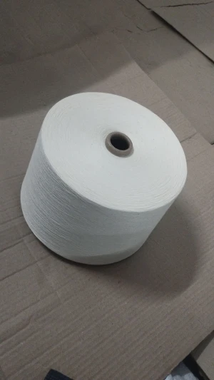 100% cotton unbleached, combed compact, Ne 30/1 (Nm 50/1)