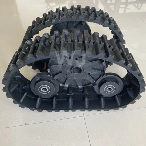 Rubber Track and Wheels Sets for ATV UTV Buggy Quad Snowmobile Tracks Assembly