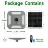 High Quality Iron Energy Saving Lighting 200W Integrated Solar LED Garden Light Night Patio Lamp Outdoor Waterproof
