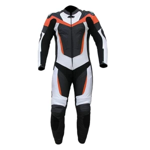 Men Motorcycle suit Leather Motorbike suit