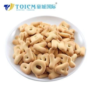 Small Cute Shaped Alphabet Biscuits Hard Texture with Sweet Taste
