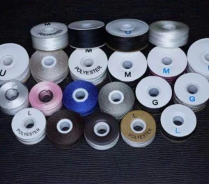 Pre-Wound Bobbins Thread 70D/2 For Embroidery ,L- Type