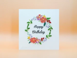 Birthday Flower Quilling Cards 041
