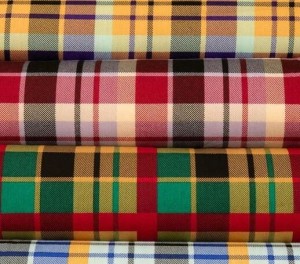 polyester fabric,polyester plaid fabric.spun polyester fabric