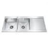 Stainless Steel Sink With Drainboard For Kitchen Cabinets No4621-L