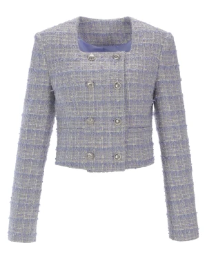 Ladies’ woollen/tweed blazer jacket(T84217)