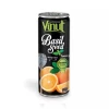 Wholesale Basil Seed Drink With Kiwi Orange Flavor Glass Bottle Wholesale Price OEM/ODM Beverage Manufacturer