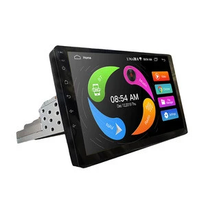 1 DIN Adjustable 10 Inch Blue tooth Car Stereo Radio Android 8.1 Contact Screen 1080P Car Radio Player GPS Navigation
