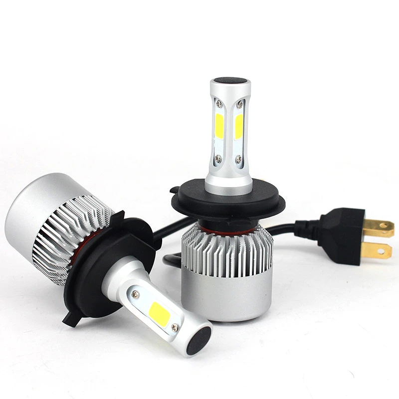 1 pair LED Headlight Bulbs Conversion Kit S2 Series COB Fog Driving Light Halogen Head Light C6 Replacement 6500K Xenon White