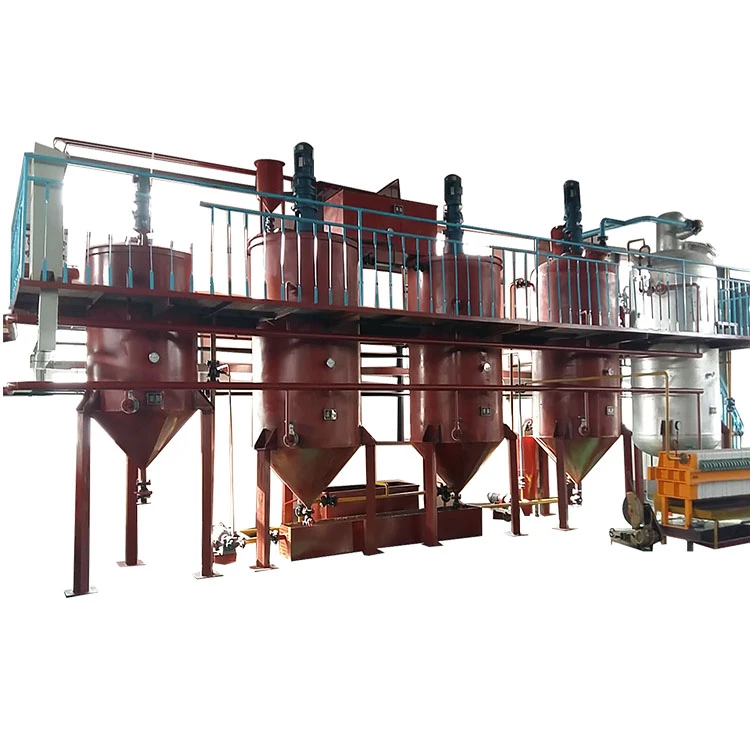 10-100tpd Vegetable Seeds Oil Extraction Machines, Cooking Oil Refinery Processing Plant