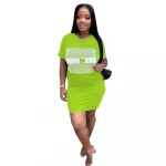 10 colors optional summer and autumn european and american womens fashion print dress casual  dress wholesale