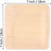 10 Inch Disposable Biodegradable Bamboo Plates Square Shape Dinnerware Set