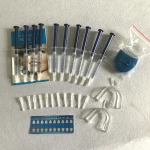 10 Pack Teeth Whitening Gel Syringe Refill with teeth whitening light and mouth tray