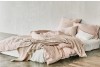 100% French linen stone washed hotel bed sheet king bedding duvet cover