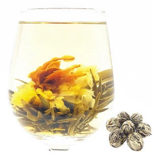 100% Handmade Flowering Blooming Tea with Osmanthus Lily