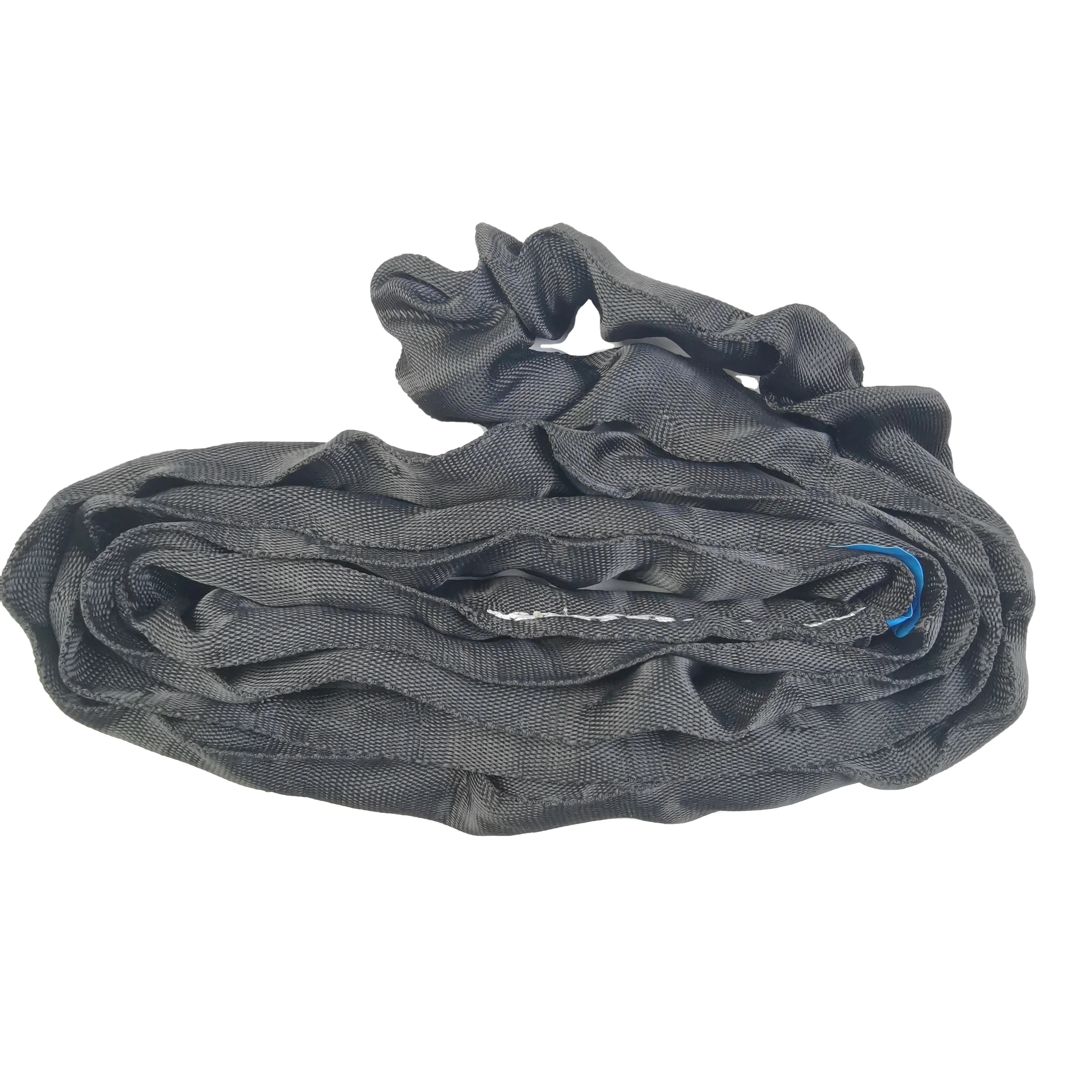 100% high tenacity polyester of out slleeve and inner core  lifting slings