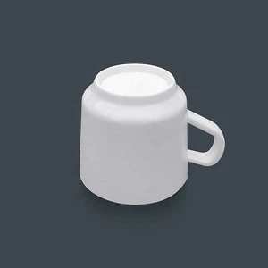 100% melamine drinkware promotional unbreakable plastic white tea coffee drinking cups saucers set