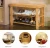 Import 100% Natural Bamboo Shoe Rack 3 Tier Bamboo Shoe Rack Bench Storage Organiser Holder from China