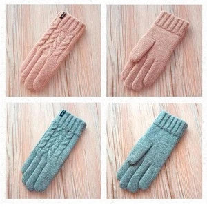 100% wool screen touch mitten gloves thick fleece lined  warm & comfortable glove
