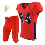 100%polyester football uniforms wholesale custom sublimation youth american football uniforms sports team wear numbering add on