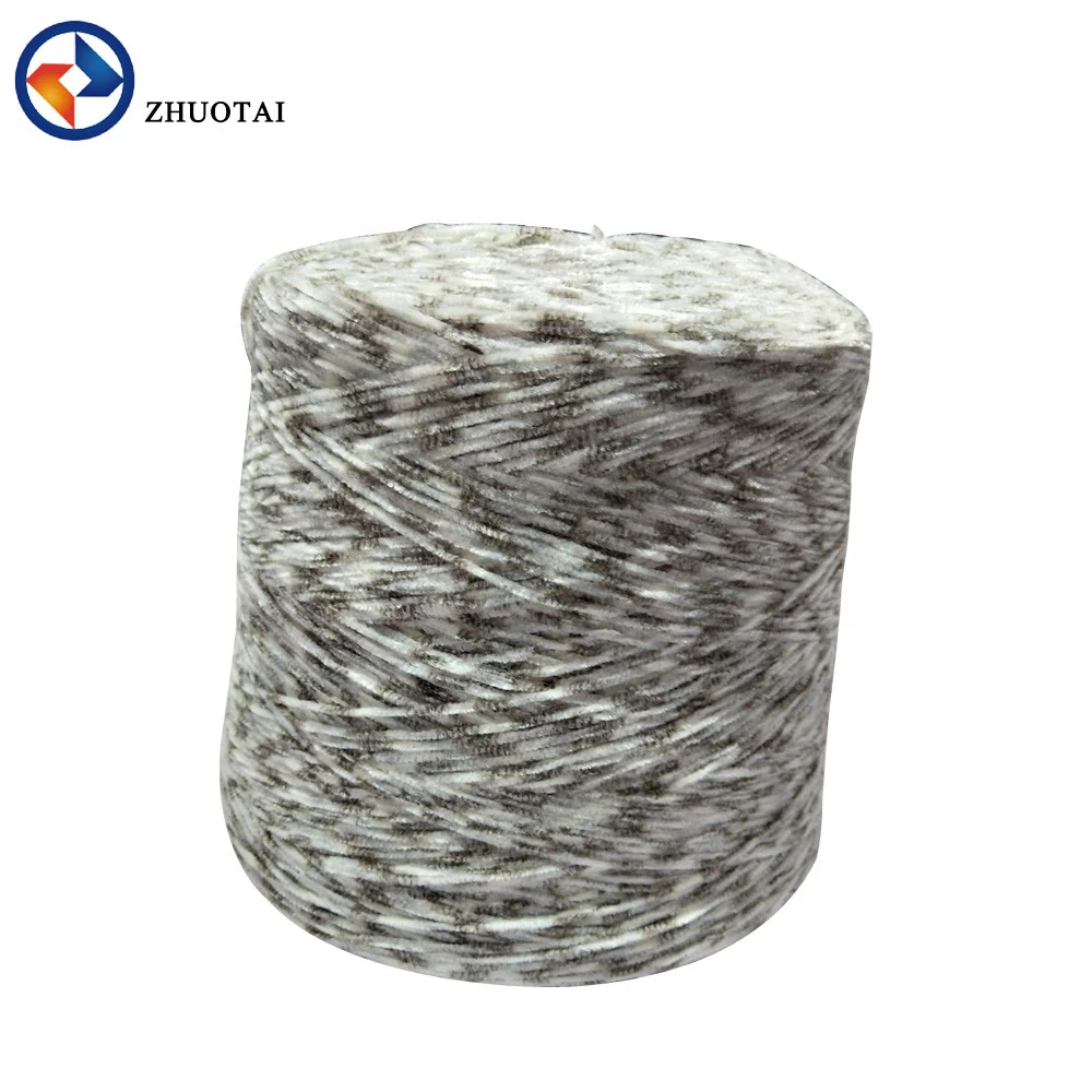 10S wholesale flame retardant  fine 100% polyester chenille yarn