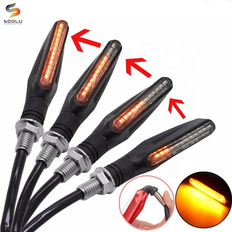 12 Leds Universal flowing Water Flicker Led Motorcycle Turn Signal