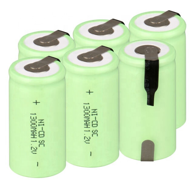 1.2V 1300mAh Sub C SC Ni-MH Rechargeable Battery Nickel Metal Hydride Batteries