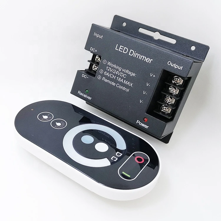 12V 24V LED Dimmer Single Color Strip Dimming Switch Touch RF Remote Control Mono LED Dimmer Controller