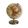 14cm  Antique  World Globe With Metal Base