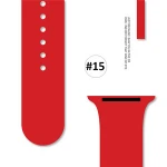 15 colors Compatible For iWatch Apple Watch Band 40/42mm Series 5/4/3 Silicone Sport Strap Replacement Bracelet Wristband