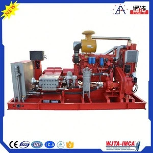 1500Bar Ultra Hydroblasting Water High Pressure Jet Pipe / Sewer Cleaning Cleaning Machine