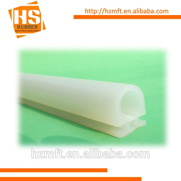 15*20 mm white D profile solid silicone rubber door seal for Medical seal