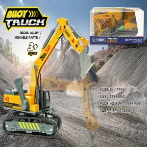 1/55 Vehicle Childrens Simulation Alloy Inertia Engineering OEM ODM Truck Excavator Set Diecast Car Model For Kids Boy