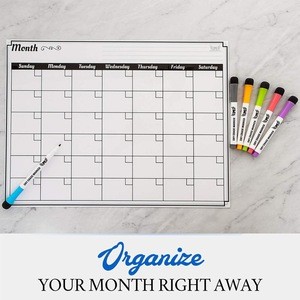 17*13 inches magnetic dry erase planner board custom available