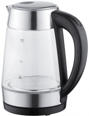 1.7L Capacity 2200W high power fast boilingfull stainless steel  healty Glass Electric Water Kettle