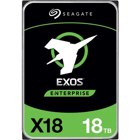 18TB Exos X18 7200RPM SATA3 6Gb/s 512e/4Kn 256MB 3.5" Enterprise  Internal Hard Drive ST18000NM000J