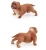 Import 1pcs  The simulation Animal models Bulldog mini 3D Dog toys for kids educational toy from China
