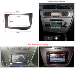 2 Din 7&quot; Car DVD Radio Multimedia Player For Seat Leon 2 MK3 2005 2006 2007-2012 VW Skoda GPS Navigation car audio stereo