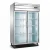 Import 2 doors stainless steel commercial freezer double sided kitchen fridge restaurant work counter chiller side by side refrigerator from China