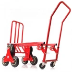 2 in 1 stair climbing six wheel cart hand trolley