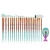 Import 20 pcs Lucky fish  No logo and oval makeup brush blue hair Brush Tool from China