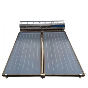 2015 newest home use compact pressurized flat plate solar water heater, flat plate solar collector with pressure tank system