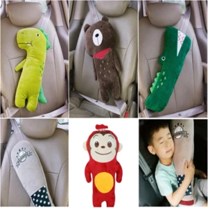 2016 New Koreas hot selling lovely cartoon car seat belt covers shoulder pad toys Car Safety Belt Protect car styling Cushion