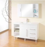 2017 hot sale cheap wooden wall-mounted lowes bathroom vanity