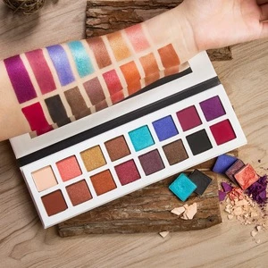 2017 multi colored custom private label eyeshadow palette 16 colors available eyeshadow for women makeup
