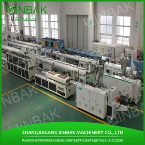 2017 plastic hdpe raw material pipe extrusion line making machine