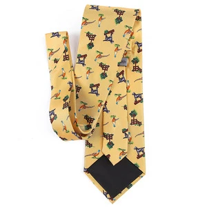 2018 New fashion silk printing neckwear/cravat tie fabric for men/necktie manufacture