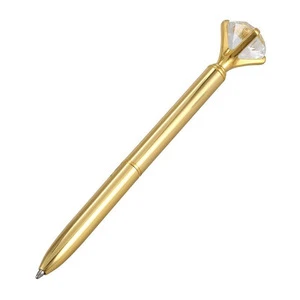 2019 new gift promotion gold metal diamond ball pen and crystal pen