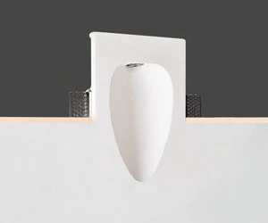 2019 wholesale small size 1w gypsum recessed light  square led wall lamp for hotel home villa room